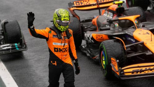 Lando Norris claims ‘it’s not talent, just luck’ as Max Verstappen romps to Brazil win