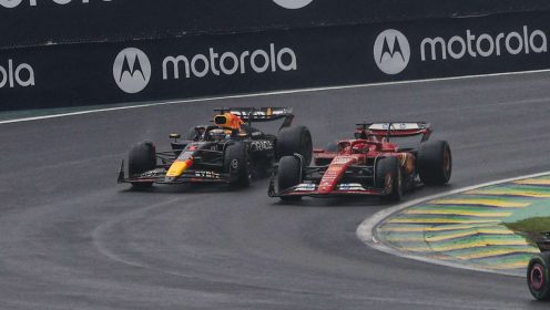Max Verstappen makes Charles Leclerc admission in Brazil GP cooldown room