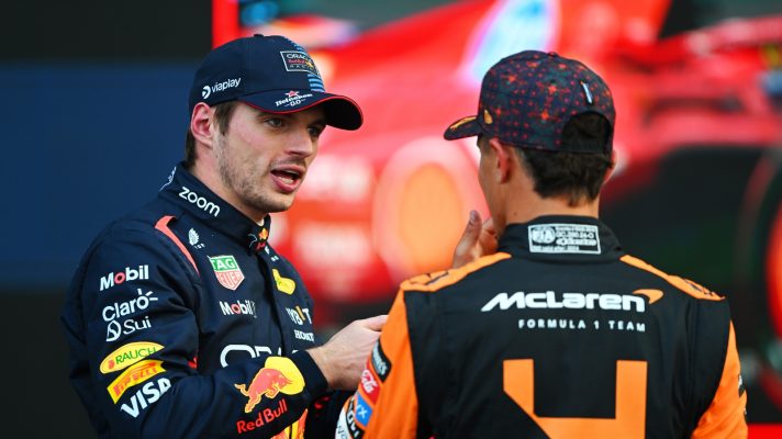 Max Verstappen and Lando Norris