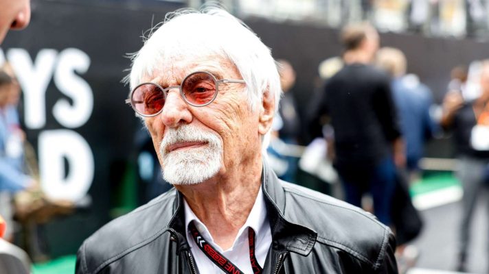Bernie Ecclestone on the grid at Interlagos.