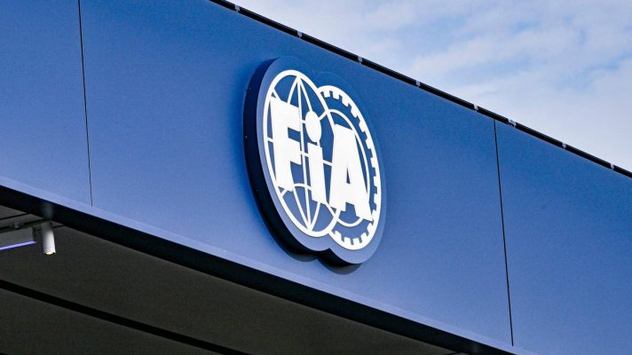 The FIA logo displayed at the 2024 Dutch Grand Prix