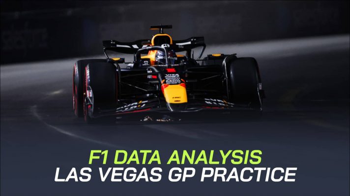 Max Verstappen on track in Las Vegas GP practice