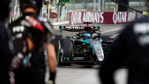 Las Vegas GP: Mercedes secure practice hat-trick in a red-flag interrupted FP3