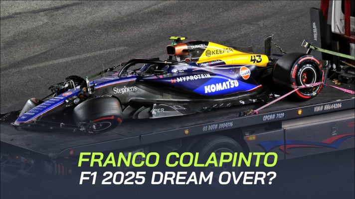 Franco Colapinto, Williams, 2024 Las Vegas Grand Prix.