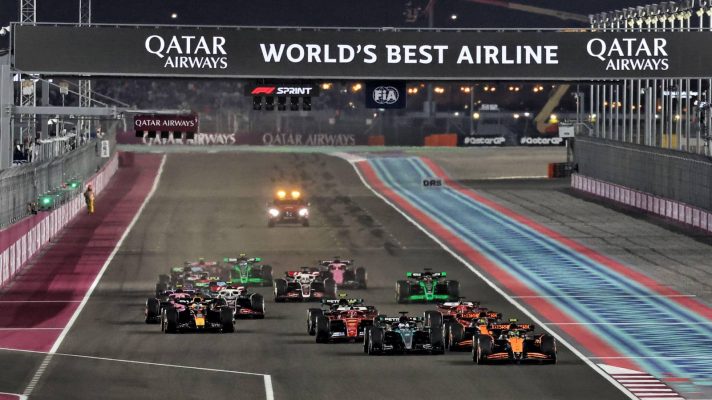 Drivers launch at the 2024 Qatar Sprint start
