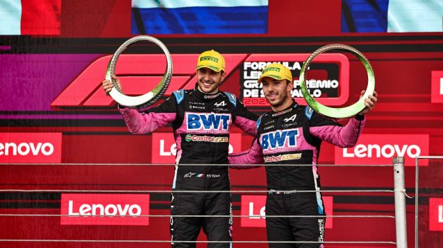 Alpine teammates Pierre Gasly Esteban Ocon PlanetF1