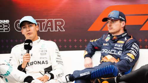 Horner reveals pre-race ‘trailer moment’ between Verstappen and Russell