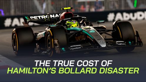 F1 data: Huge Lewis Hamilton time loss discovered after freak bollard incident