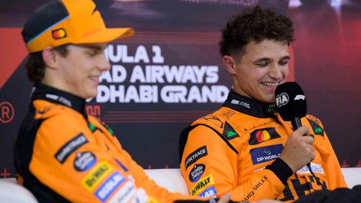 Lando Norris Oscar Piastri McLaren Abu Dhabi GP PlanetF1