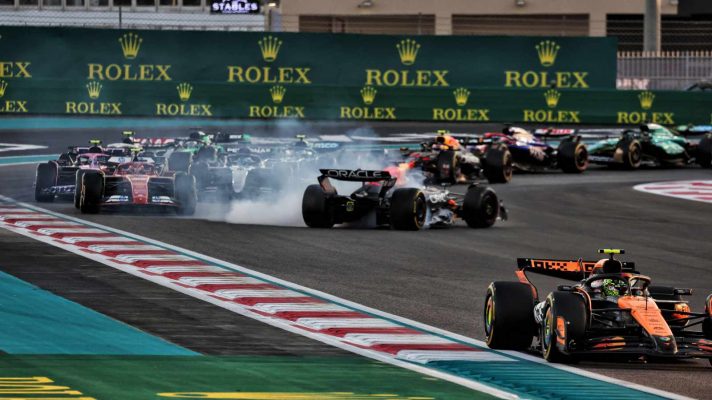 Max Verstappen spun at the start of the Abu Dhabi Grand Prix. F1 results