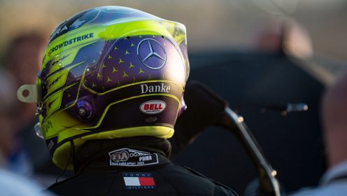 Coded Lewis Hamilton message unearthed through three paddock clues