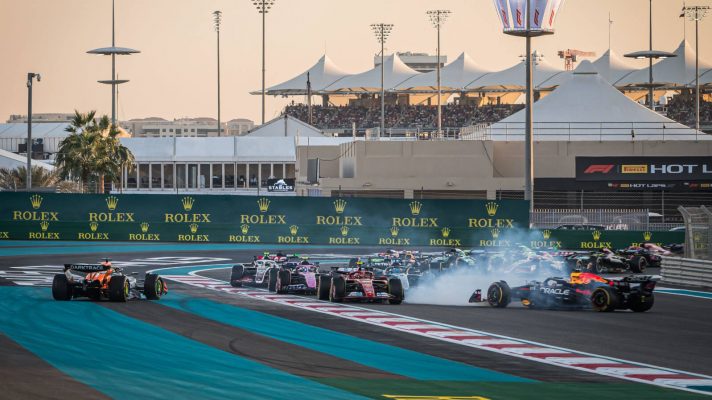 Max Verstappen spun Oscar Piastri at Turn 1 in Abu Dhabi