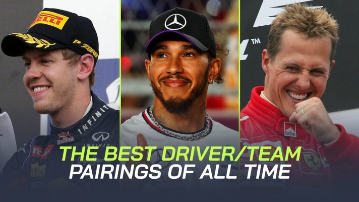 Sebastian Vettel, Lewis Hamilton and Michael Schumacher