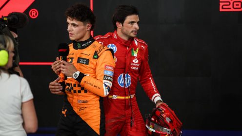 Lando Norris teases Carlos Sainz with ‘not in a quick car’ quip