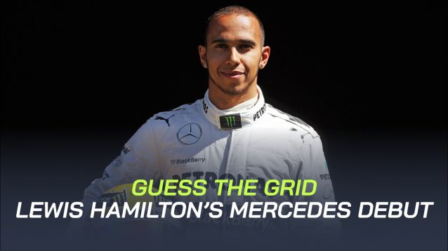 Lewis Hamilton during his Mercedes race debut