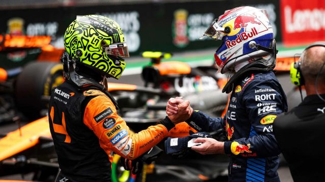 Lando Norris Max Verstappen 2024 Brazilian Grand Prix Formula 1 PlanetF1
