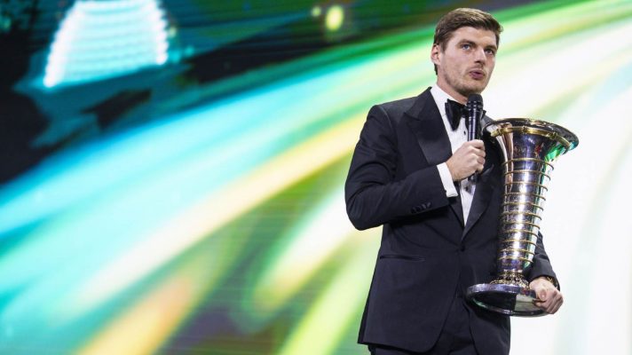 Red Bull's Max Verstappen at the 2024 FIA Prizegiving Gala.