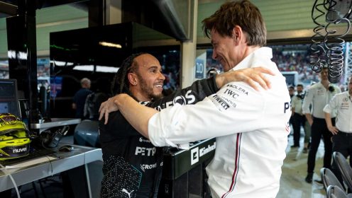 What Toto Wolff told Lewis Hamilton as Ferrari move takes effect
