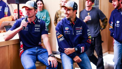 Max Verstappen reacts to Sergio Perez exit from Red Bull team