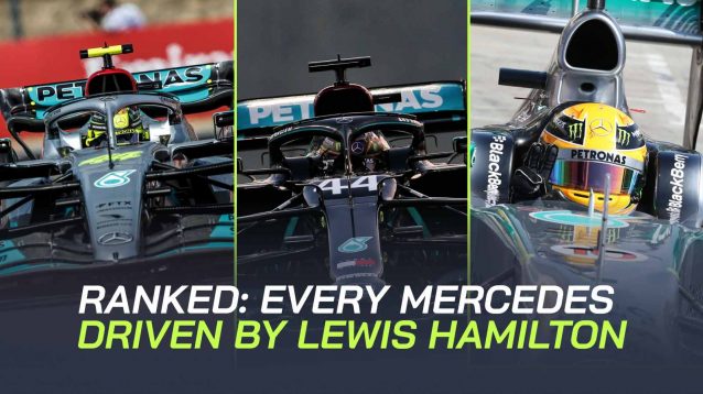 Lewis Hamilton Mercedes cars ranked.