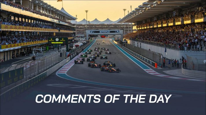 The start of the 2024 Abu Dhabi Grand Prix.