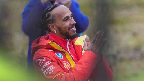 ‘Wow’ – Ferrari release first Lewis Hamilton team radio message in rare test footage
