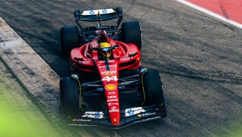 Lewis Hamilton crashes out of Ferrari test in Barcelona