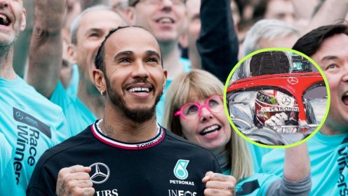 Lewis Hamilton leaves departing gift for Mercedes staff at Brackley HQ