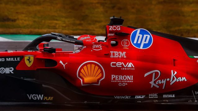 Charles Leclerc tests the SF-23