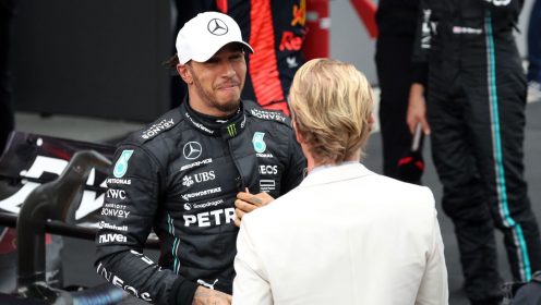 The surprise wholesome moment between Hamilton and Rosberg