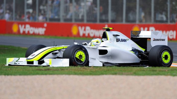 Brawn GP's Rubens Barrichello at the 2009 Australian Grand Prix.