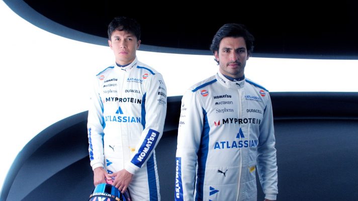 Alex Albon and Carlos Sainz in the 2025 kit.
