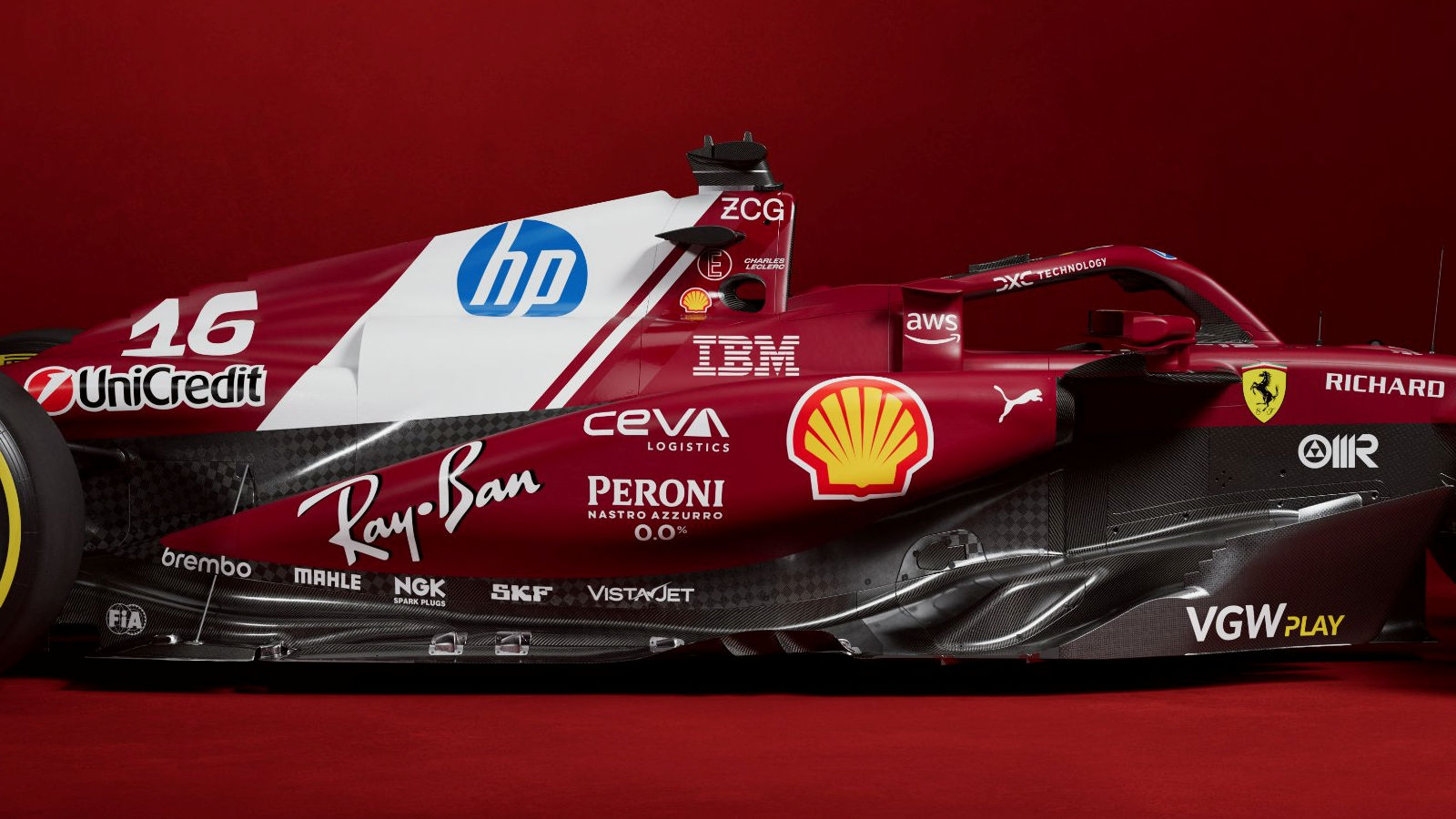 FERRARI SF-25 SIDEPODS SIDE VIEW