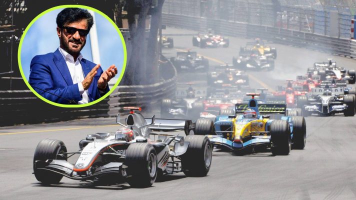 The race start of the 2005 Monaco Grand Prix.