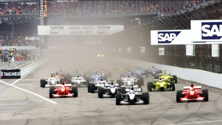 The race start of the 2000 United States Grand Prix.
