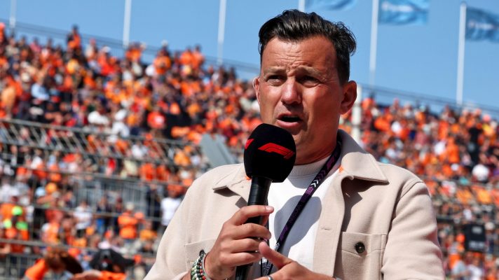 Will Buxton with an F1 branded mic