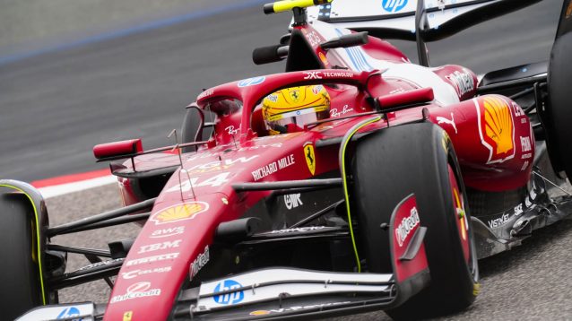 Lewis Hamilton tests the Ferrari SF-25 in Bahrain