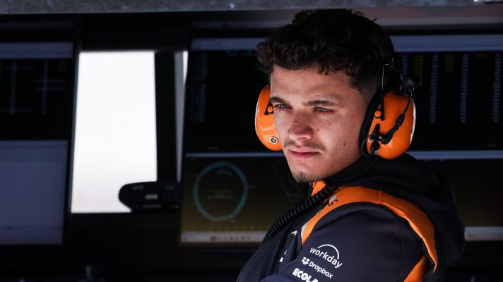 Lando Norris in Bahrain for pre-season testing