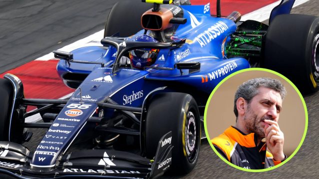 Carlos Sainz and Andrea Stella