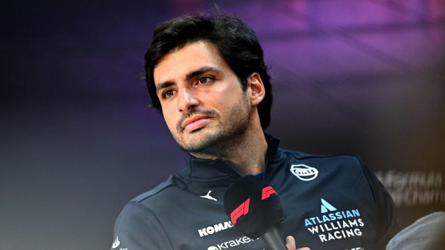 Carlos Sainz in the Bahrain press conference.