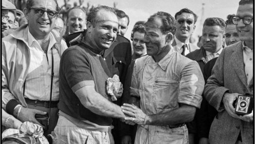 Stirling Moss, Juan Manuel Fangio and the most hated car in America