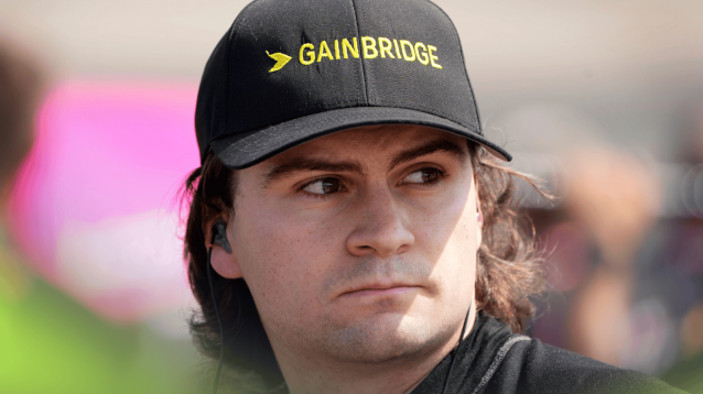 Colton Herta looks concerned