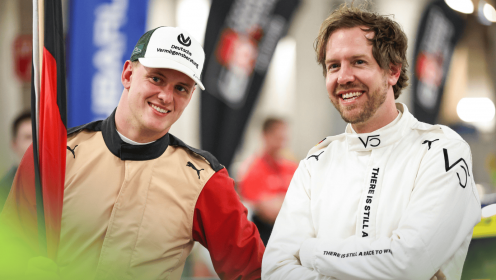 Sebastian Vettel leads touching Michael Schumacher tribute upon racing return