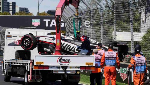 Oliver Bearman responds to ‘unfortunate’ Aus GP crash in major setback