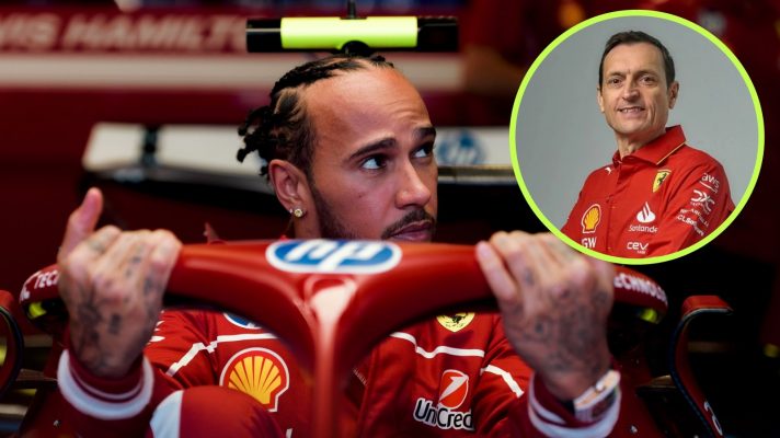 Lewis Hamilton and Riccardo Adami