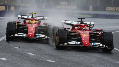 Ferrari ‘aborted at worst time’ as Horner offers ‘p*ssing it down’ advice