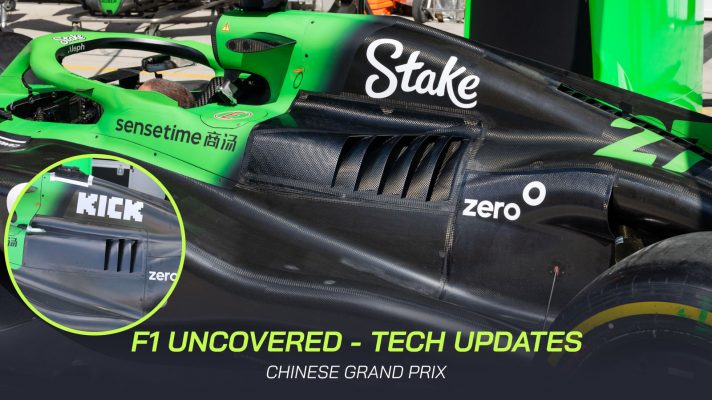 Sauber C45 engine cover louvre comparison