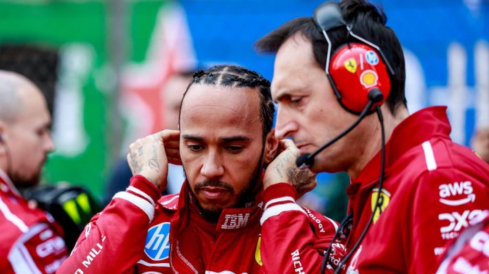 Lewis Hamilton and Riccardo Adami