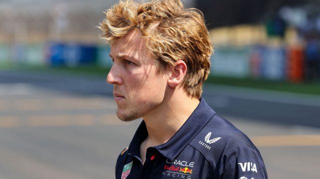 Red Bull's Liam Lawson pictured at the 2025 Chinese Grand Prix
