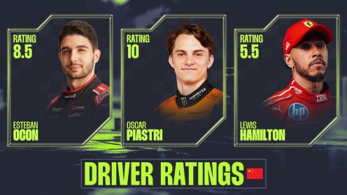 Chinese GP driver ratings: Perfect Piastri and a humbled Hamilton